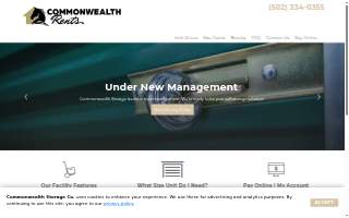Commonwealth Storage Co. website