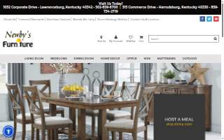 Newby's Furniture & Appliance website