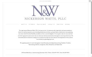 Nickerson Watts, PLLC website