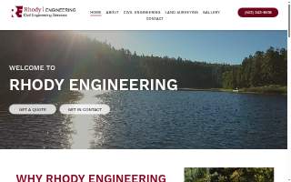 Rhody Engineering and Land Surveying website