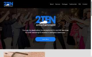 2Ten Entertainment of Lexington website