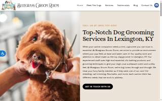 Bluegrass Groom Room website