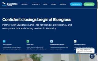 Bluegrass Land Title, LLC of Lexington website