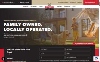 Bone Dry Roofing of Lexington website