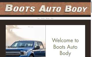 Boots Auto Body website