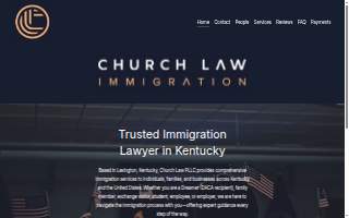 Church Law PLLC of Lexington website