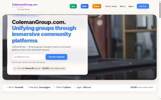 Coleman Group Commercial Real Estate website