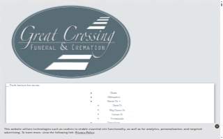 Great Crossing Funeral & Cremation website