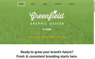 Greenfield Graphic Design website