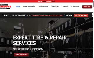 Lexington Discount Tires website