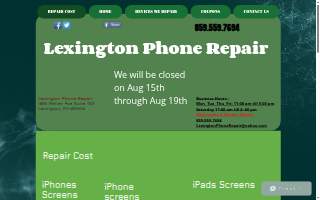 Lexington Phone Repair website
