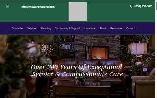 Milward Funeral Directors website