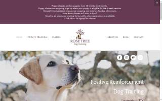 Rosetree Dog Training LLC website