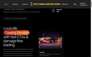 502 Towing & Recovery website