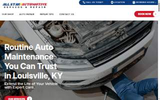 All Star Automotive Service & Repair website
