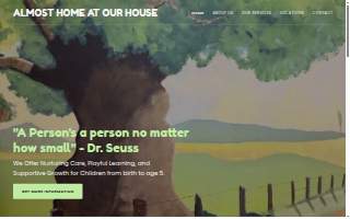 Almost Home at Our House Childcare website