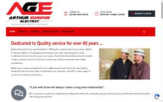 Arthur Gordon Electric website
