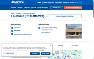 Athletico Physical Therapy - Louisville (St. Matthews) website