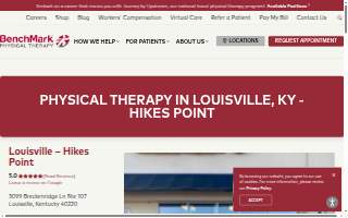 BenchMark Physical Therapy of Louisville website