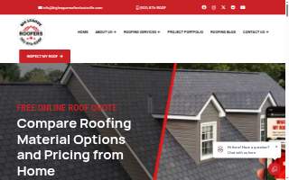 Big League Roofers website