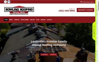 Bowling Roofing website