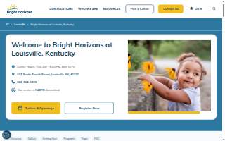 Bright Horizons at Louisville, Kentucky website