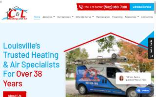 C & L Heating and Air website