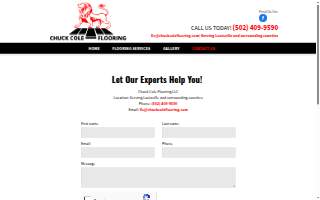 Chuck Cole Flooring LLC website