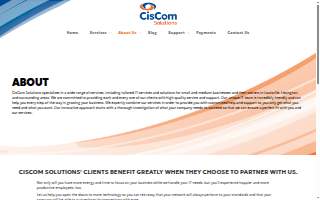 CisCom Solutions, LLC website