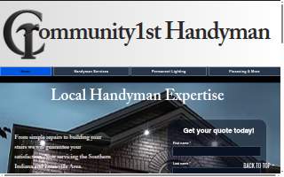 Community 1st Handyman Services website