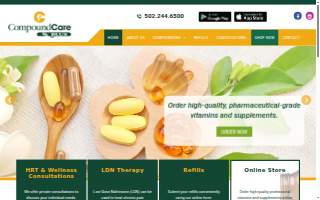Compound Care Pharmacy website