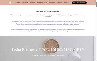 Core Counseling website