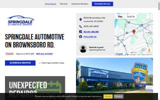 D & S Automotive Repair website