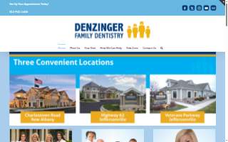 Denzinger Family Dentistry of Louisville website