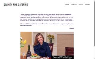 Divinity Fine Catering website