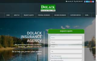 Dolack Insurance Agency website