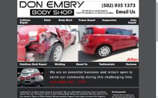 Don Embry Body Shop website