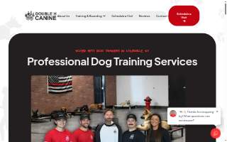 Double H Canine Training Academy website