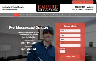 Empire Pest Control website