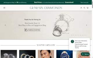 Genesis Diamonds of Louisville website