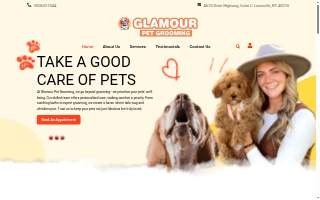 Glamour Pet Grooming website