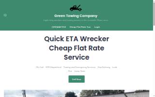 Green Towing Company website