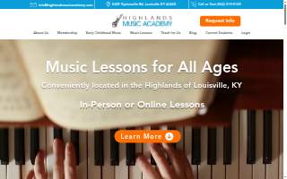 Highlands Music Academy of Louisville website