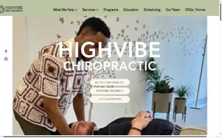HighVibe Chiropractic & Wellness website
