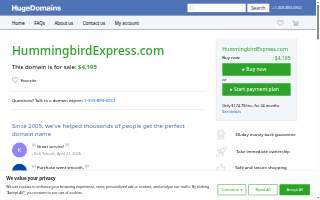 Hummingbird Express LLC website
