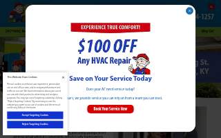 Jarboe's Plumbing, Heating & Cooling website