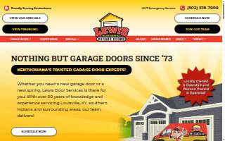 Lewis Door Service website