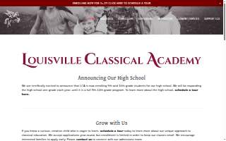 Louisville Classical Academy website