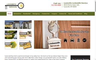 Louisville Locksmith Service website