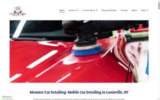 Monster Car Detailing website